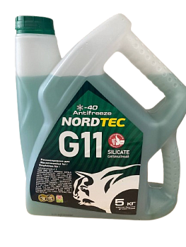 NORDTEC ANTIFREEZE G11  зеленый 5кг