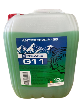 POLARIS ANTIFREEZE G11  зеленый 10кг