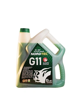 NORDTEC ANTIFREEZE G11  зеленый 5кг